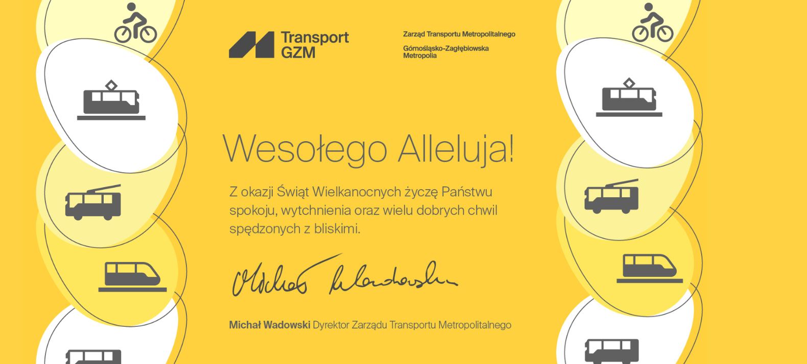 Życzenia wielkanocne od dyrektora ZTM