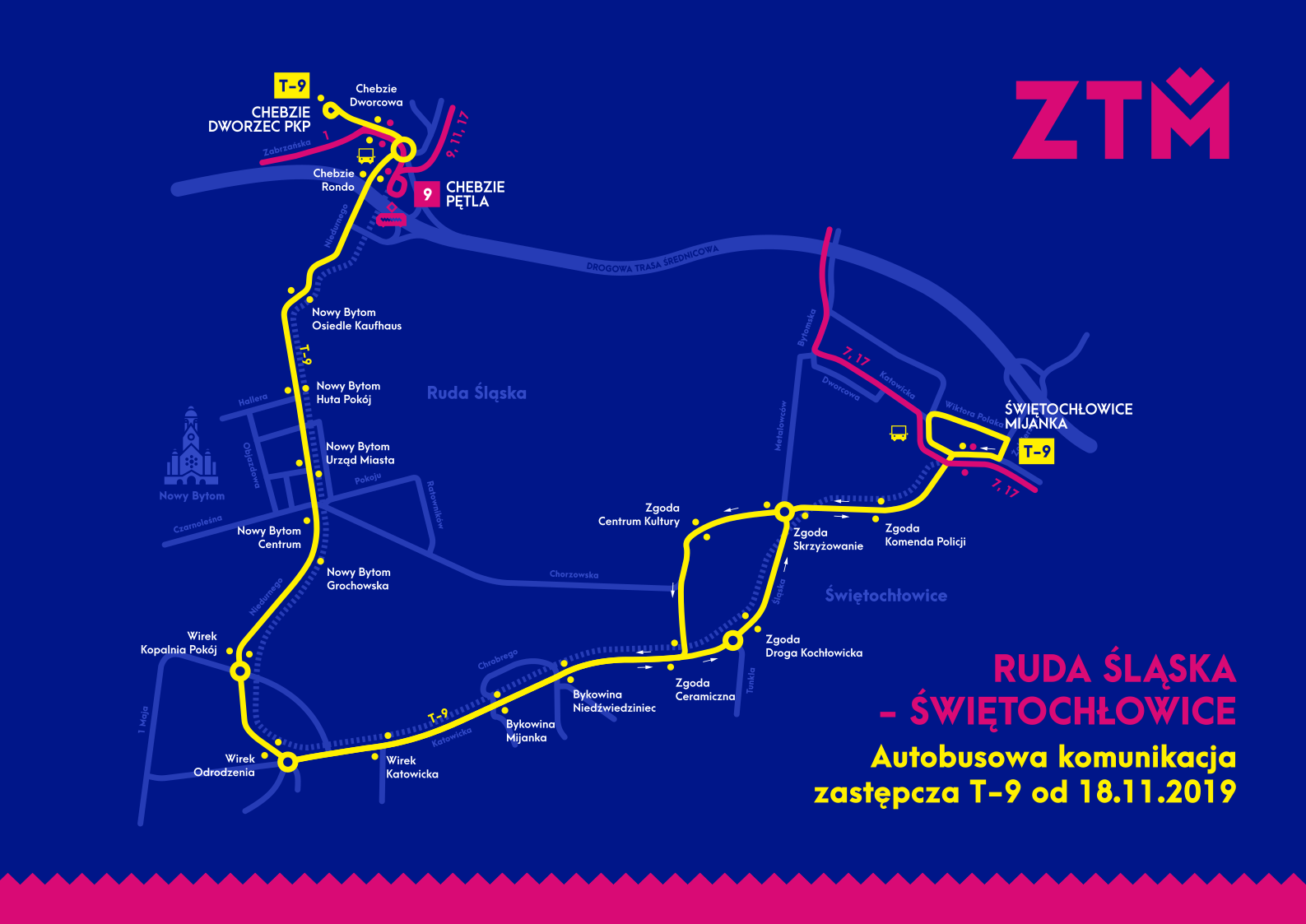 Zmiany w organizacji ruchu tramwajowego od 18.11