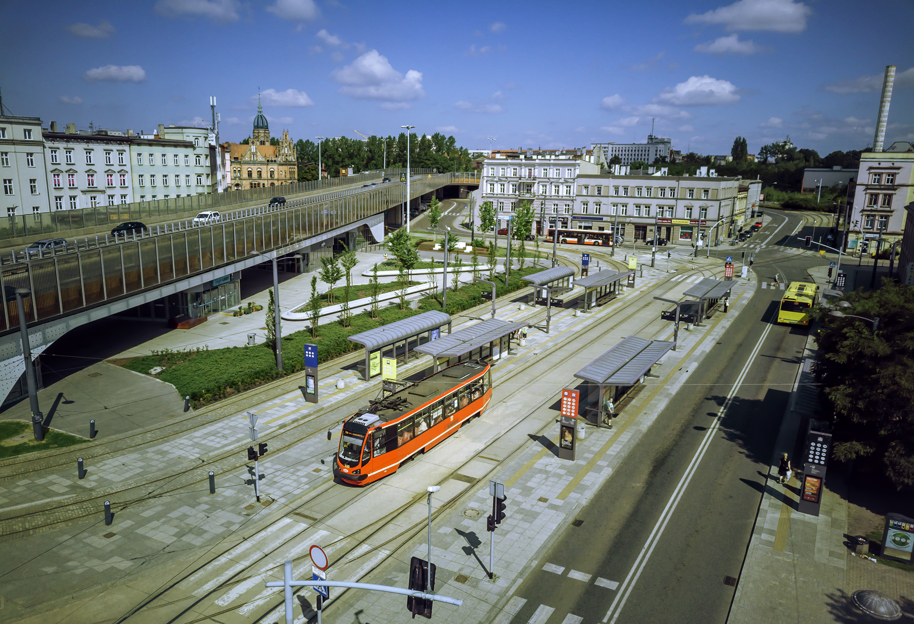 Grafika: Komunikacja miejska wraca pod estakadę w Chorzowie