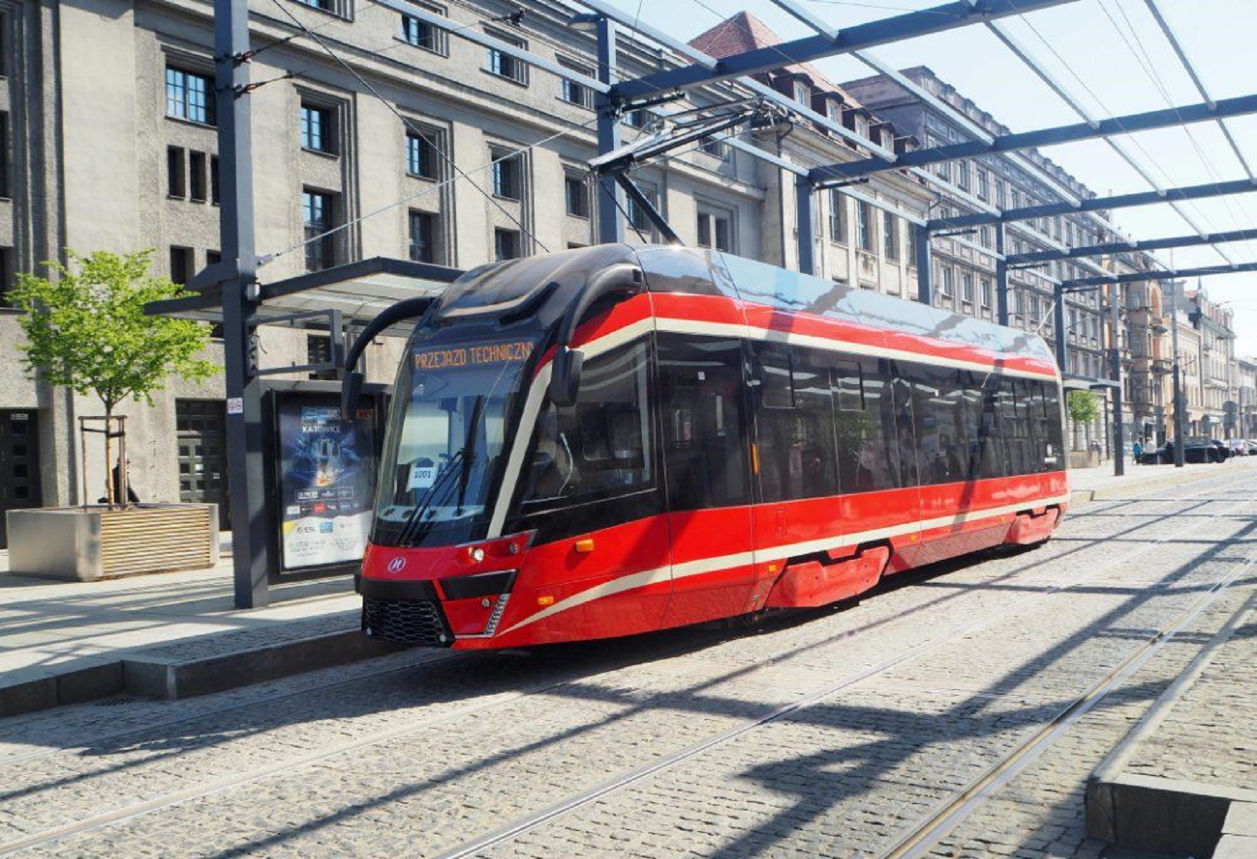 Grafika artykułu: Nowoczesne tramwaje przykuwają uwagę mieszkańców Metropolii