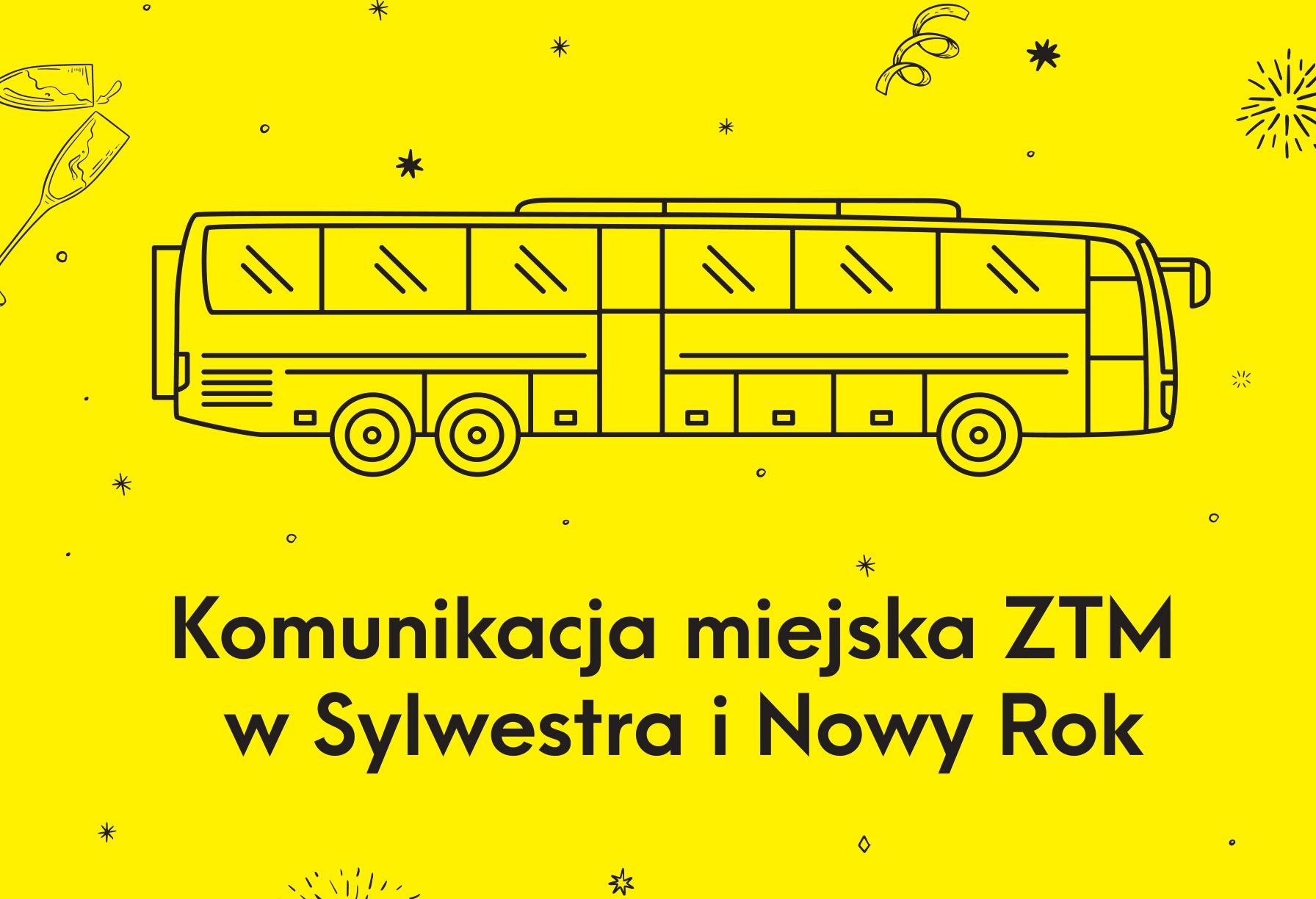 Artwork of the article Transport facilities for the New Year's eve party in the Silesian Park