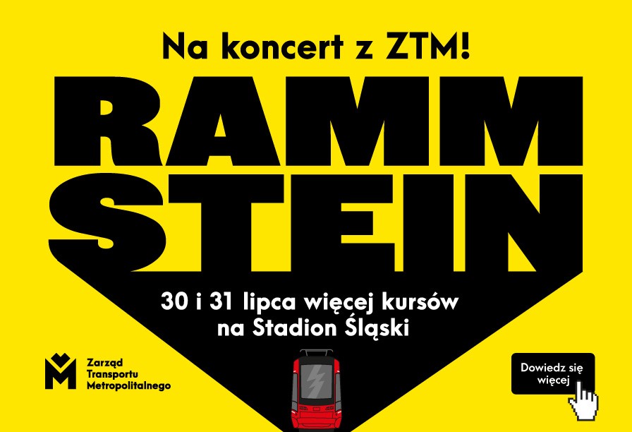 Grafika artykułu: Udogodnienia komunikacyjne na koncerty zespołu Rammstein