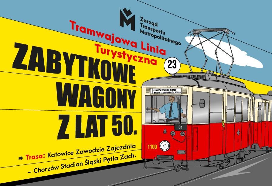 Artwork of the article We invite for a travel in time by historical trams form the 1950-S